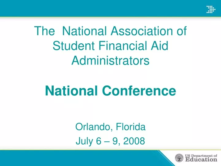 the national association of student financial aid administrators national conference
