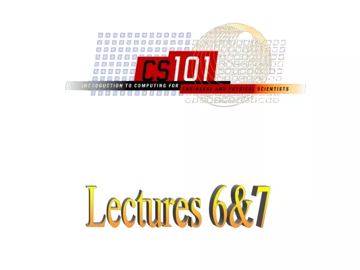 lectures 6 7