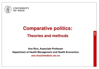 Comparative politics: Theories and methods