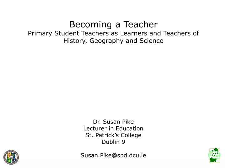 becoming a teacher primary student teachers