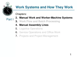 Work Systems and How They Work
