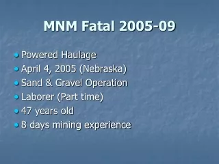 MNM Fatal 2005-09