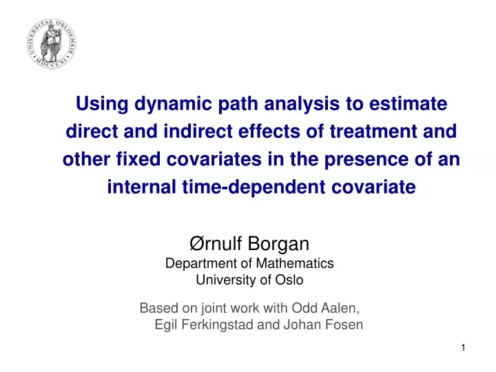using dynamic path analysis to estimate direct