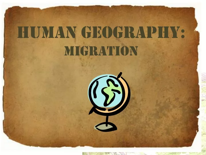 human geography migration