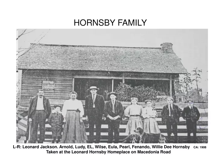hornsby family