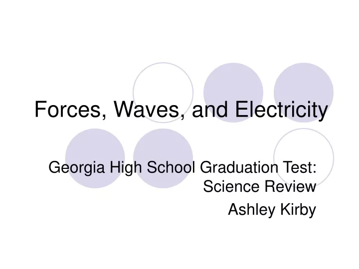 forces waves and electricity