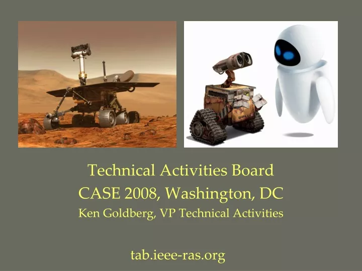 technical activities board case 2008 washington dc ken goldberg vp technical activities