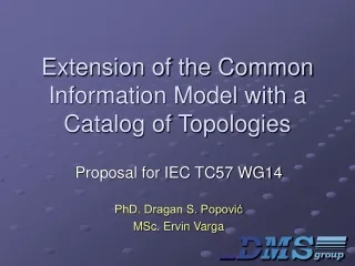Extension of the Common Information Model with a Catalog of Topologies