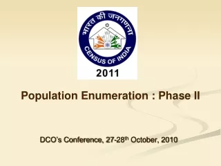 Population Enumeration : Phase II