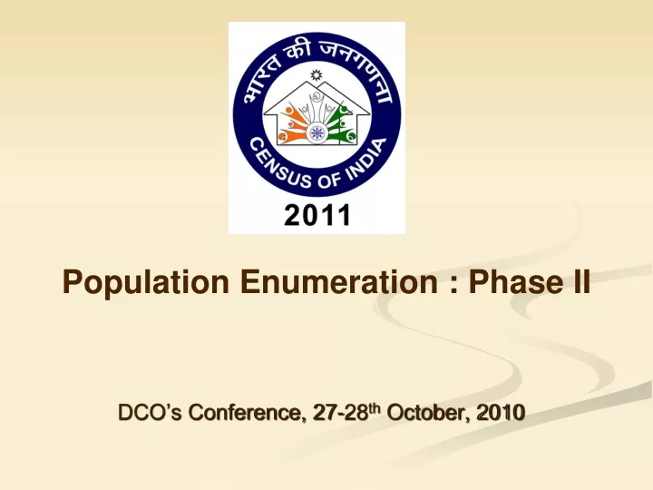 population enumeration phase ii