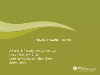 Individual Awards Training
