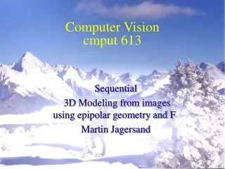 Computer Vision cmput 613