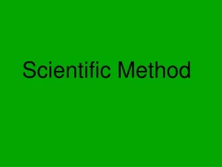 Scientific Method