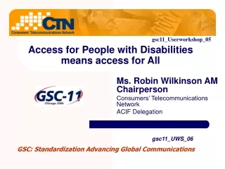 Access for People with Disabilities means access for All