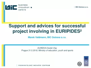 Support and advices for successful project involving in EURIPIDES²