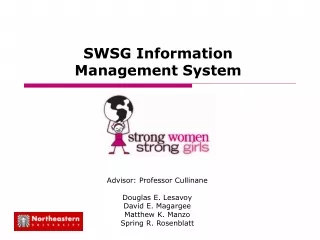 SWSG Information  Management System