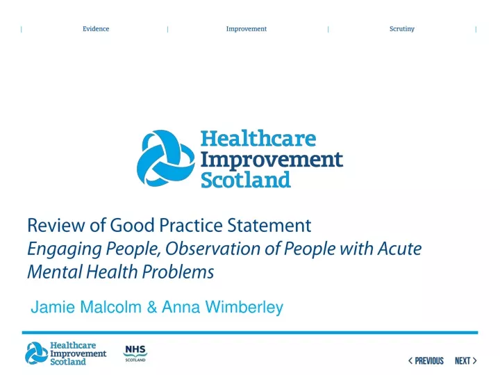 review of good practice statement engaging people