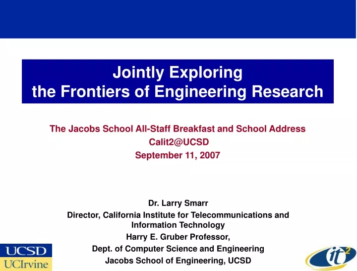 jointly exploring the frontiers of engineering research