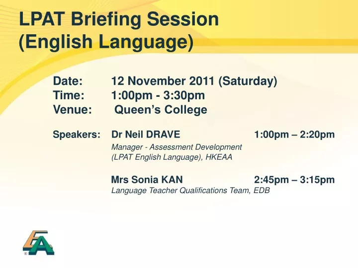 lpat briefing session english language