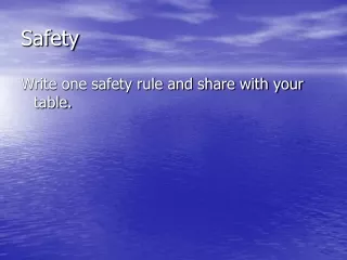 Safety