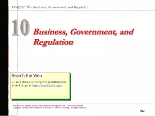 Business, Government, and Regulation