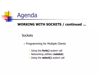 Agenda