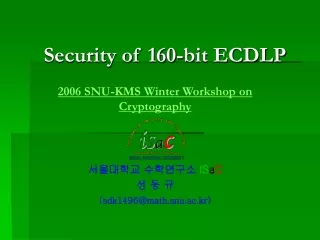 Security of 160-bit ECDLP