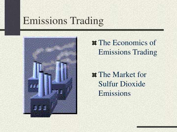 emissions trading