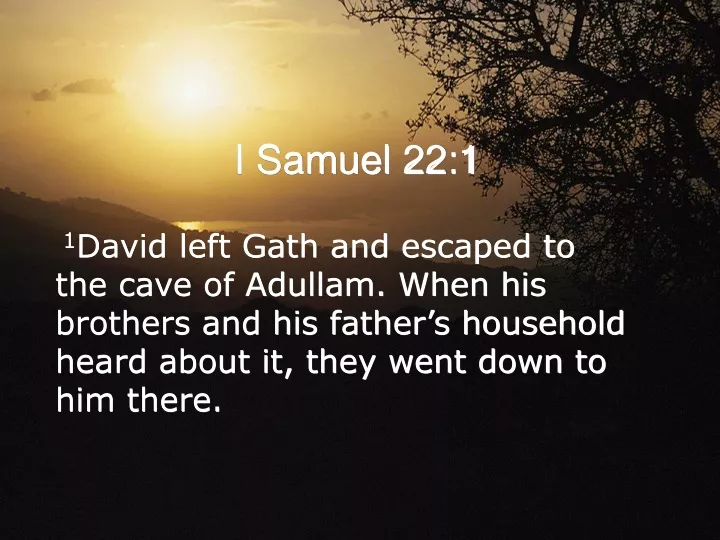 1 david left gath and escaped to the cave