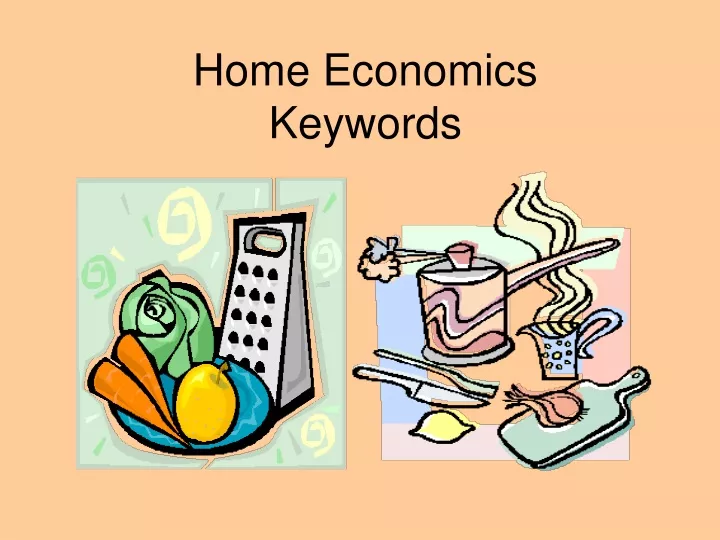 home economics keywords