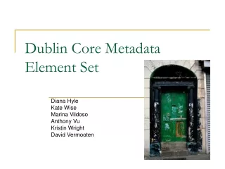 Dublin Core Metadata Element Set