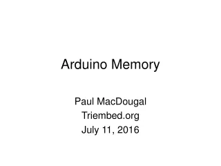 Arduino Memory