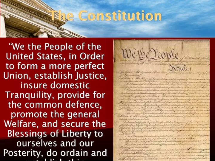 the constitution