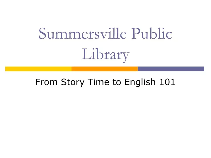 summersville public library