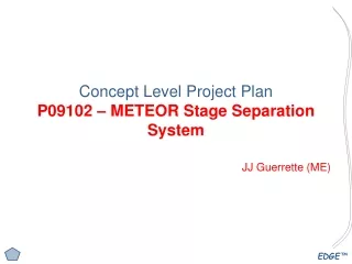 Concept Level Project Plan P09102 – METEOR Stage Separation System