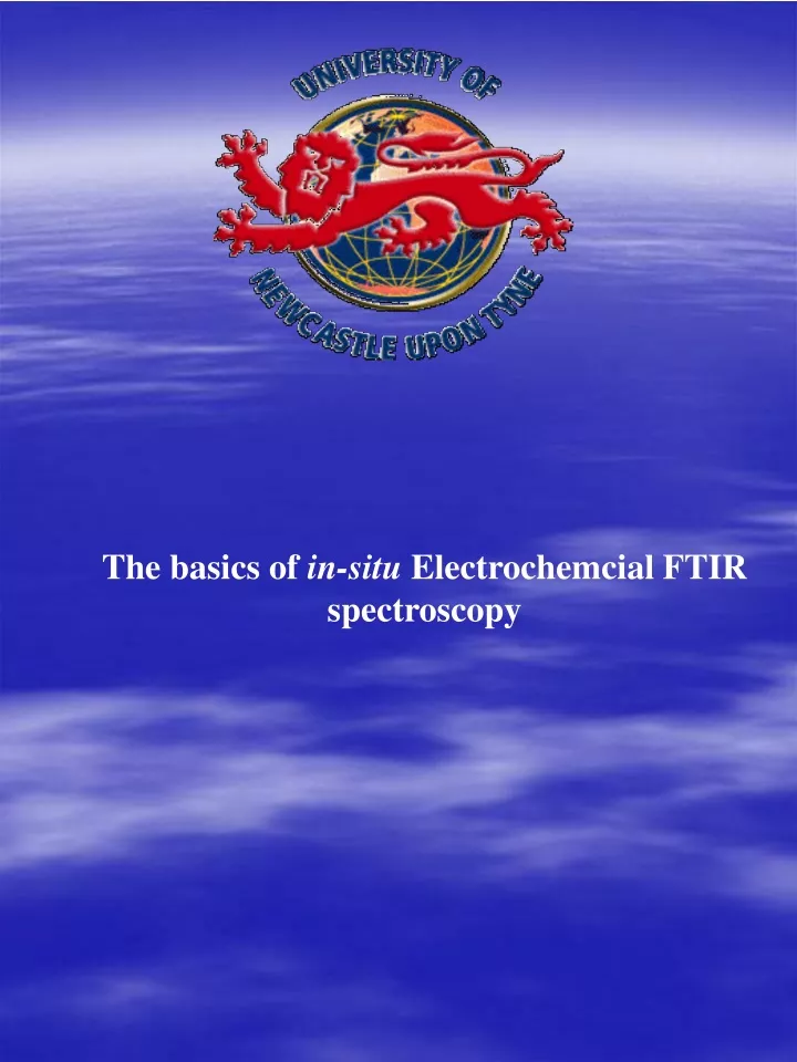 the basics of in situ electrochemcial ftir