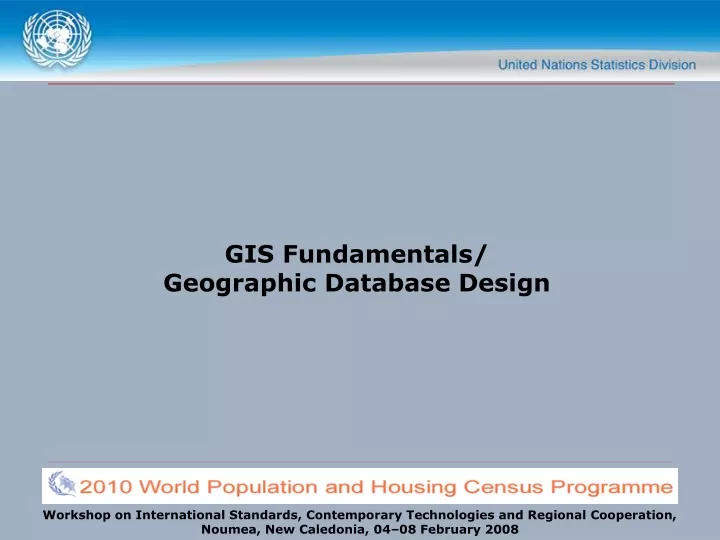 gis fundamentals geographic database design