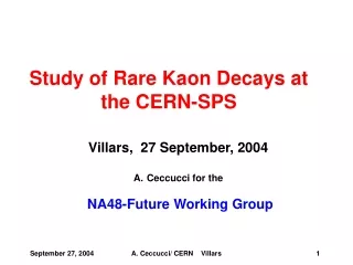 Study of Rare Kaon Decays at the CERN-SPS