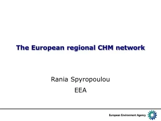The European regional CHM network