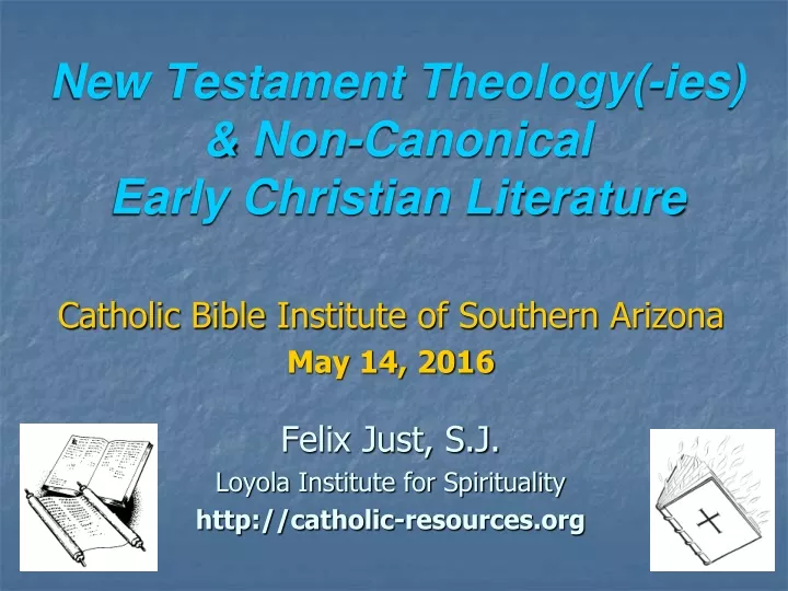 new testament theology ies non canonical early christian literature