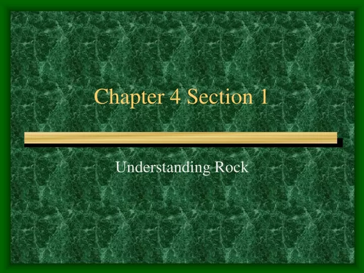 chapter 4 section 1