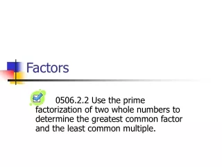 Factors