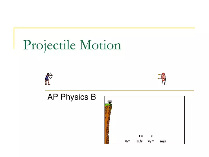 projectile motion