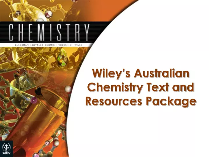 wiley s australian chemistry text and resources package