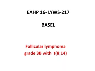 EAHP 16- LYWS-217  BASEL