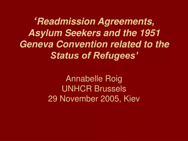 readmission agreements asylum seekers