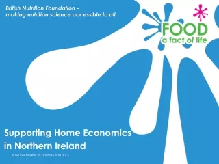 Supporting Home Economics in Northern Ireland