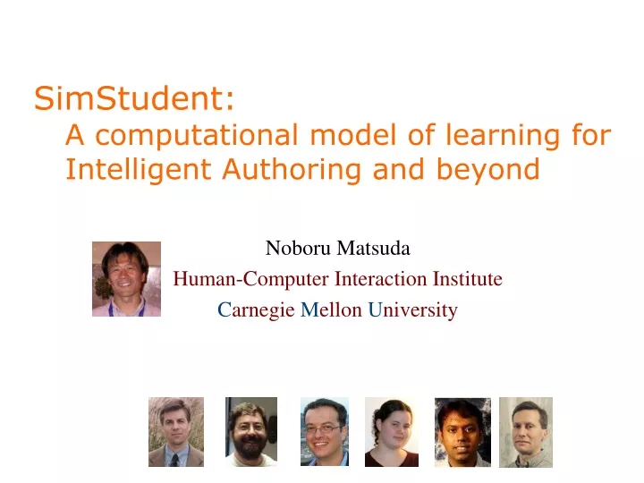 simstudent a computational model of learning for intelligent authoring and beyond