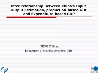 PENG Zhilong Department of National Accounts, NBS