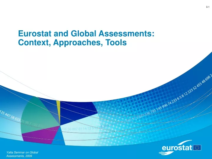 eurostat and global assessments context approaches tools